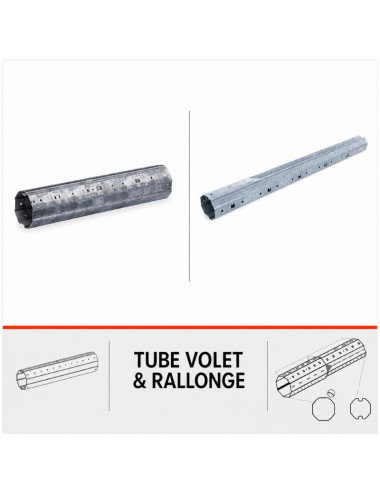 Tube volet et rallonge