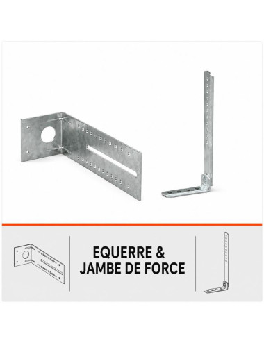 Équerre et jambe de force