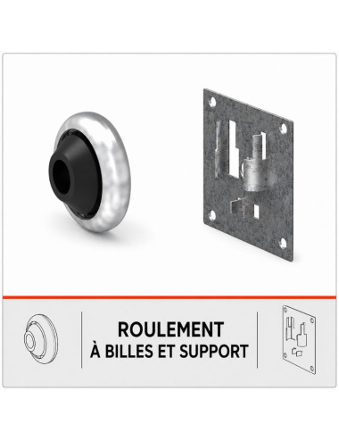Roulement à billes et support